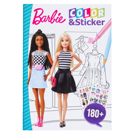 Kniha Barbie (Barbie barvy a samolepky žlutá)