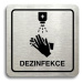 Accept Piktogram "dezinfekce" (80 × 80 mm) (stříbrná tabulka - černý tisk)