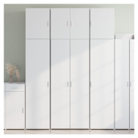 vidaXL Skříň highboard bílá 80 x 42,5 x 249 cm kompozitní dřevo