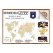 Wooden City Mapa světa M - dřevěná nástěnná mapa 3D puzzle