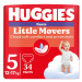 Huggies Little Movers Pants 5 12-17 kg jednorázové plenkové kalhotky 34 ks