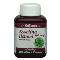 Medpharma Kyselina listová 400 mcg 107 tablet