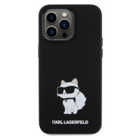 Zadní kryt Karl Lagerfeld Liquid Silicone Choupette NFT pro Apple iPhone 15 Pro, black