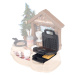 Kuchyňka s vaflovačem na Horské Chatě Winter Chalett Smoby se sporákem palačinkami a 30 doplňky