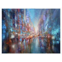 Ilustrace The blue city, Annette Schmucker, 40x30 cm