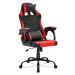 Herní židle RACER PRO – ekokůže, červená/černá