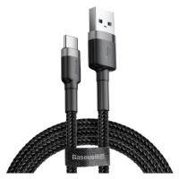 Kabel USB-C Baseus Cafule 3A 0,5 m (šedý/černý)