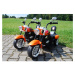 Mamido Dětská elektrická motorka Chopper oranžová