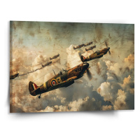 Sablio Obraz Stíhačky Spitfire v letecké bitvě - 150x110 cm