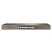 Tenda TEG1016G 16-port Gigabit Switch, 16x 10/100/1000 Mb/s, Fanless, MAC 8K, i na zeď, Rackmoun