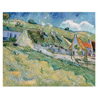 Obrazová reprodukce Cottages at Auvers-sur-Oise, 1890, Vincent van Gogh, 40 × 30 cm