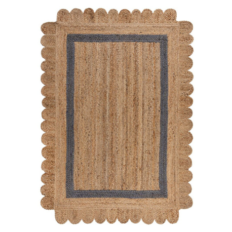 Kusový koberec Grace Jute Natural/Grey 160x230 cm Flair Rugs