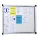 eurokraft pro Informační skříňka, otočné dveře, 15 (3 x 5) listů DIN A4, kovová zadní stěna