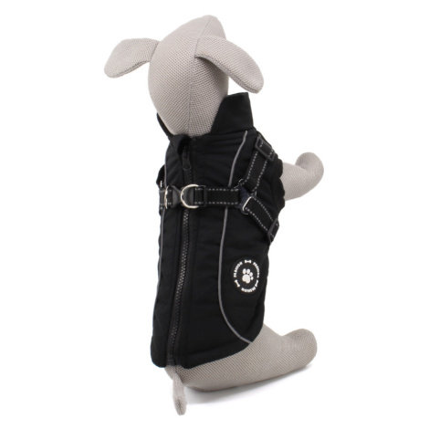 Vsepropejska Stuart obleček pro psa na zip Barva: Černá, Délka zad (cm): 25, Obvod hrudníku: 34 