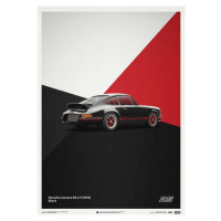 Umělecký tisk Porsche 911 RS - Black - Limited Poster, Automobilist, 50 × 70 cm