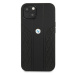 BMW BMHCP13SRSPPK hard silikonové pouzdro iPhone 13 Mini 5.4" black Leather Curve Perforate