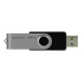 Goodram USB flash disk, USB 2.0, 128GB, UTS2, černý, UTS2-1280K0R11, USB A, s otočnou krytkou