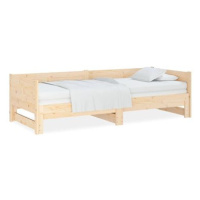 Výsuvná postel masivní borovice 2× (90 × 200) cm, 820252
