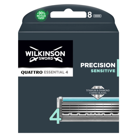 Wilkinson Quattro Essential 4 Precision Sensitive náhradní hlavice 8 ks