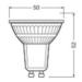 LED žárovka GU10 PAR16 LEDVANCE PARATHOM 6,9W (50W) teplá bílá (3000K), reflektor 120°