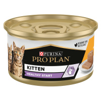 PURINA PRO PLAN Kitten Healthy Start 24 x 85 g - kuřecí