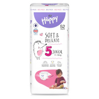 Bella Baby Happy Soft&Delicate 5 Junior 11–18 kg dětské pleny 52 ks