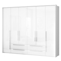 Šestidveřová skříň tiana-bílá - p62a/pn s rámem