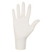 MERCATOR Dermagel Coated latexové vyšetřovací rukavice M (7-8), bílé, 100ks