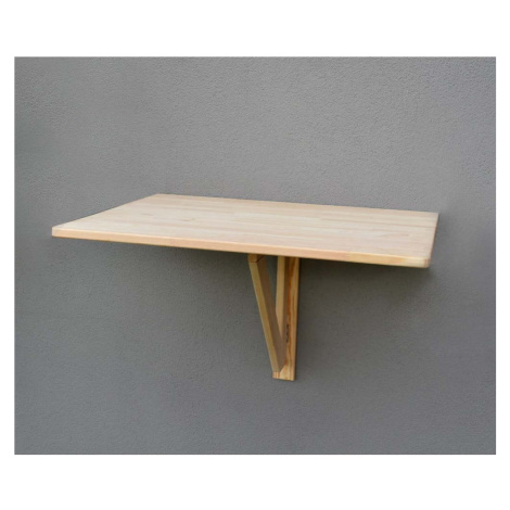 Závěsný balkonový stolek z borovicového dřeva 59x79 cm – Rojaplast