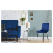 TZB Čalouněná designová židle ForChair II modrá