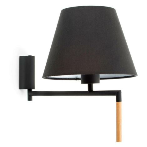 FARO RON nástěnná lampa, tmavě šedá/černá