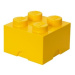 LEGO® úložný box 4 - žlutá 250 x 250 x 180 mm