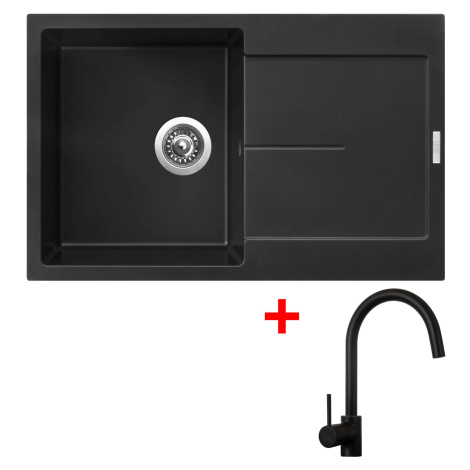 Sinks ULTIMA 790 Pureblack + Vitalia černá matná