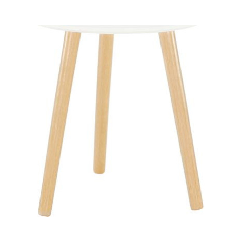 Příruční stolek Menaje, bílá FOR LIVING