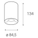 LED2 1150631DT TUBUS C, W DIM 9W 3000K stropní bílé