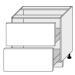 ArtExt Kuchyňská skříňka spodní PLATINIUM | D2M 80 Barva korpusu: Grey