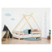 Benlemi Dětská domečková postel TAHUKA ve tvaru týpí s bezpečnostní zábranou Zvolte barvu: Námoř