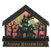 LED Dekorace HALLOWEEN LED/2xAA/multicolor strašidelný dům