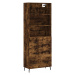 vidaXL Skříň highboard kouřový dub 69,5 x 34 x 180 cm kompozitní dřevo