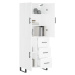 vidaXL Skříň highboard bílá 69,5 x 34 x 180 cm kompozitní dřevo