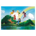 FTDN XXL 5009 AG Design vliesová fototapeta 4-dílná pro děti - Fairies with rainbow, velikost 36