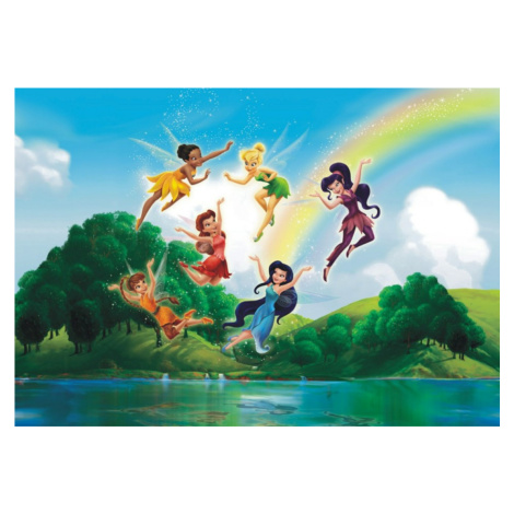 FTDN XXL 5009 AG Design vliesová fototapeta 4-dílná pro děti - Fairies with rainbow