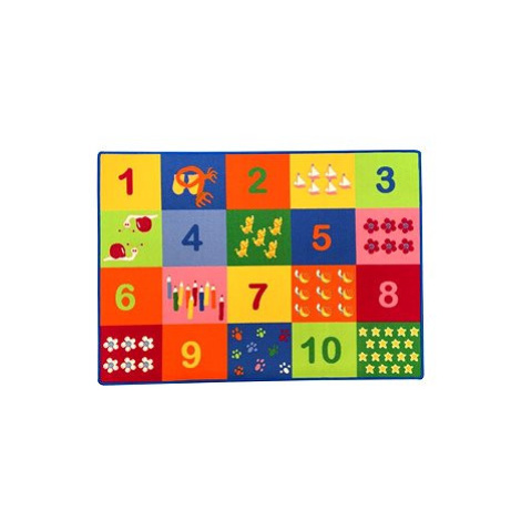 Koberce K+K Dětský barevný koberec s číslicemi Twister