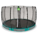 Trampolína s ochrannou sítí Allure Classic ground Exit Toys přízemní průměr 366 cm zelená