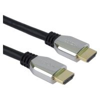 PremiumCord ULTRA HDMI 2.1 High Speed + Ethernet kabel 8K@60Hz,zlacené 1m