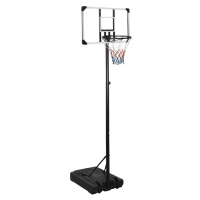 vidaXL Basketbalový koš s průhlednou deskou 235–301 cm polykarbonát