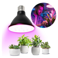 LED Žárovka pro růst rostlin PLANTY E27/9W/230V 1200K černá