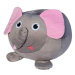 BeanBag Sedací vak slon Dumbo, šedá/růžová