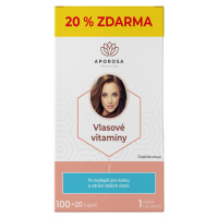 Aporosa premium Vlasové vitaminy 120 kapslí
