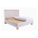 Čalouněná postel Elizabeth 180x200, béžová, včetně matrace